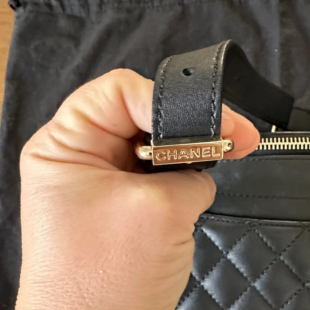 Chanel Black Quilted Waist Bag - Picture 9 of 11